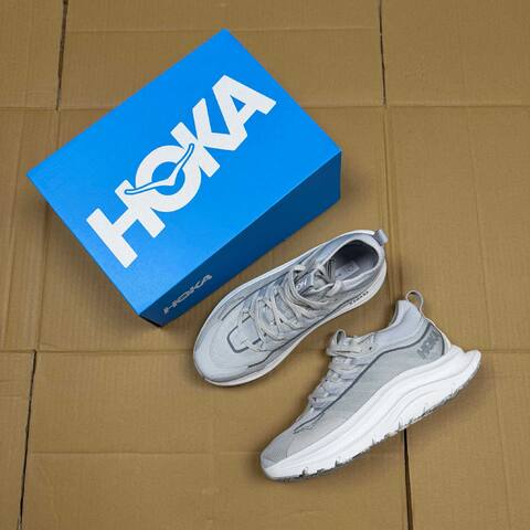 HOKA Kawana Light Grey White Running Shoe Running Sneakers (BS-86898)