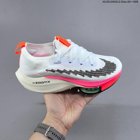 Nike Air Zoom Alphafly NEXT 2 Proto White Black Pink Orange EU 36-45 Running Shoe - Unisex (BS-60371)