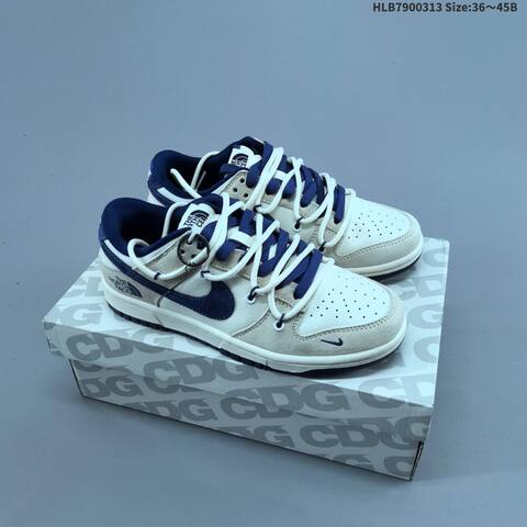 Nike Dunk SB Low Off White Navy Blue Light Grey EU 36-45 Skate Shoe - Unisex (BS-61331)