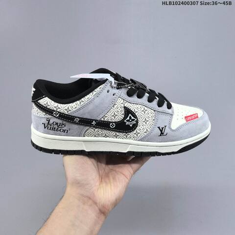 Nike Dunk SB Low Grey White Black Red EU 36-45 Skate Shoe - Unisex (BS-61446)