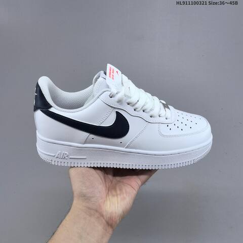 Nike Air Force 1 07 White Dark Blue EU 36-45 Sneaker - Unisex (BS-61212)