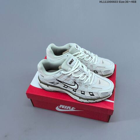 Nike P-6000 Light Off White Black Olive EU 36-46 Running Shoe - Unisex (BS-59990)