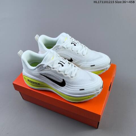 Nike Vomero 18 HV8154 103 White Black Neon Yellow Green EU 36-45 Running Shoe - Unisex (BS-62667)