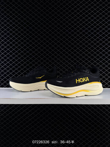 HOKA ONE ONE Clifton 10 Black Cream Yellow EU 36-45 Running Shoe Running Sneakers - Unisex (BS-86149)