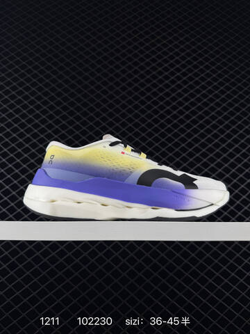 On Cloudboom Max 3 White Black Purple Yellow EU 36-45 Running Shoe Running Sneakers - Unisex (BS-85439)