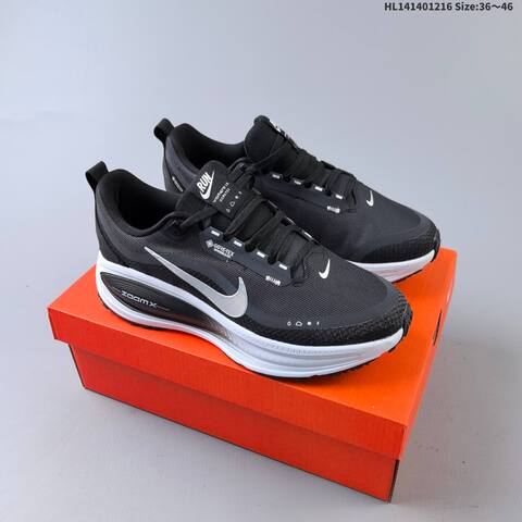 Nike Vomero 18 GTX ReactX Air Zoom Black White Silver EU 36-46 Running Shoe - Unisex (BS-62638)