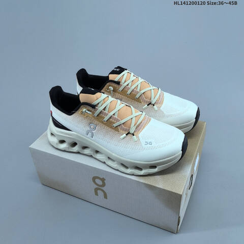 On Running Cloudtilt White Peach Cream Black EU 36-45 Running Shoe Running Sneakers - Unisex (BS-69706)