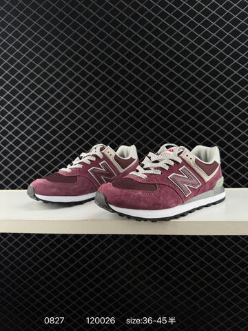 New Balance 574 U574LGBB Burgundy Off White Grey Black EU 36-45 Sneaker - Unisex (BS-82913)