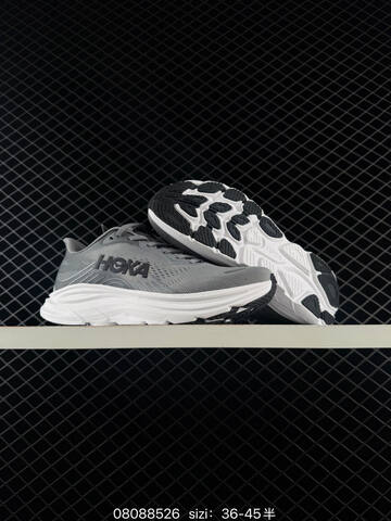 HOKA Clifton 11 Grey White Black EU 36-45 Running Shoe Running Sneakers - Unisex (BS-86121)