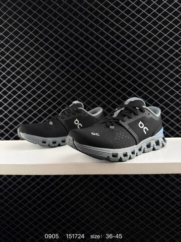 On Cloud X 4 Black Grey Blue EU 36-45 Running Shoe Running Sneakers - Unisex (BS-85501)