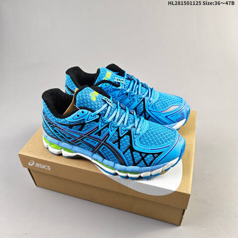 ASICS GEL-KAYANO 20 Blue Black Purple Green White EU 36-47 Running Shoe Running Sneakers - Unisex (BS-69227)