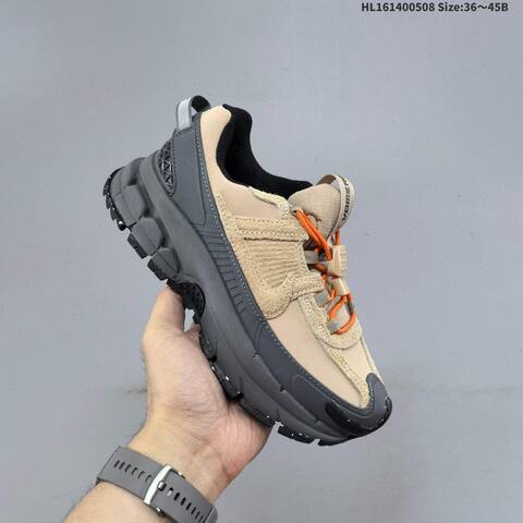 Nike Zoom Vomero Roam Khaki Dark Grey Orange Black EU 36-45 Trail Shoe - Unisex (BS-60436)
