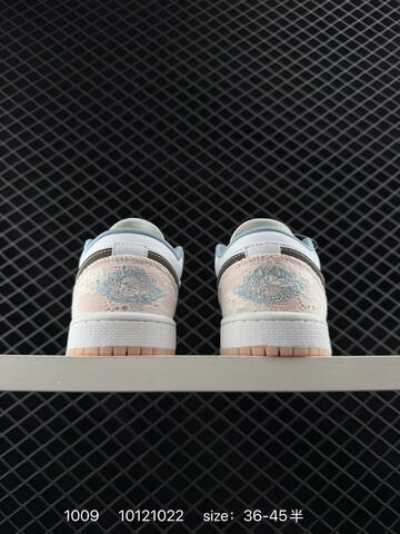 Jordan Air Jordan 1 Low White Light Blue Beige Brown Pink EU 36-45 Sneaker - Unisex (BS-80562)