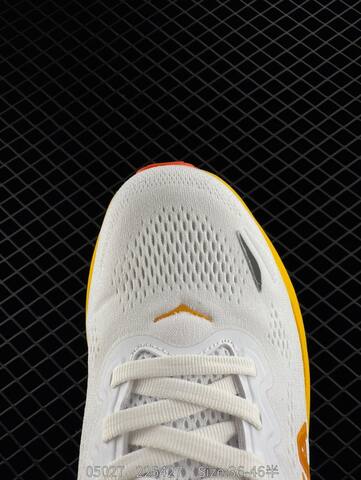 HOKA ONE ONE Bondi 9 White Yellow Orange EU 36-46 Running Shoe Running Sneakers - Unisex (BS-86634)