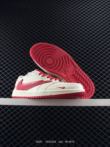 Jordan Air Jordan 1 Low Travis Scott Reverse Mocha Supreme Off White Red EU 36-45 Sneaker - Unisex (BS-80835)