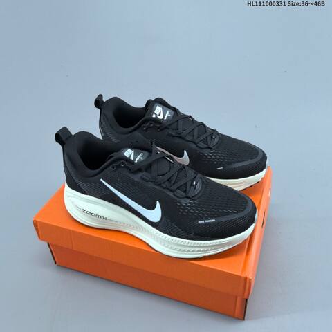 Nike Vomero 18 ReactX Air Zoom Black White Cream Pink EU 36-46 Running Shoe - Unisex (BS-61003)