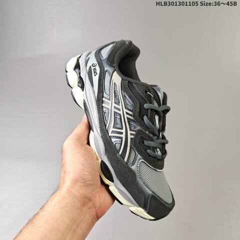 ASICS GEL NYC Grey Black Pink Blue Cream EU 36-45 Running Shoe Running Sneakers - Unisex (BS-69321)