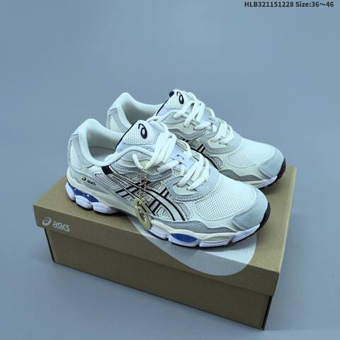 ASICS GEL-NYC Cream Grey Black Blue EU 36-46 Running Shoe Running Sneakers - Unisex (BS-69120)