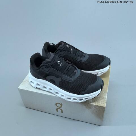 On Running Cloudmonster Void Black White EU 36-46 Running Shoe Running Sneakers - Unisex (BS-69647)