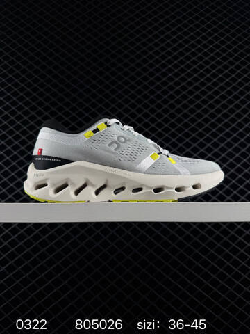 On Cloudtilt Grey Neon Yellow Off White EU 36-45 Running Shoe Running Sneakers - Unisex (BS-85387)