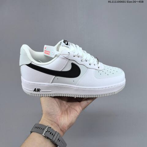Nike Air Force 1 07 White Light Grey Black Navy Blue Gum Brown EU 36-45 Sneaker - Unisex (BS-60022)