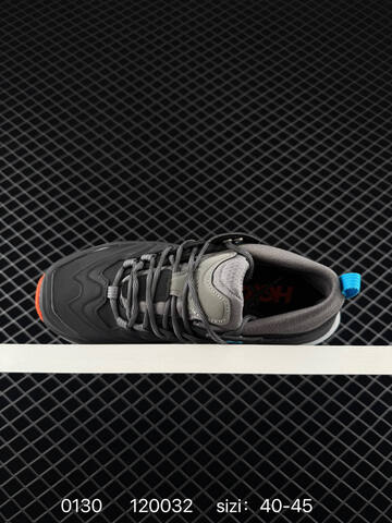HOKA ONE ONE KAHA 3 HIGH GTX Black Grey Blue Orange EU 40-45 Trail Shoe Trail Running Sneakers - Men's (BS-86305)
