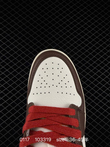 Jordan Air Jordan 1 Low CNY White Brown Red Beige EU 36-45 Sneaker - Unisex (BS-79810)