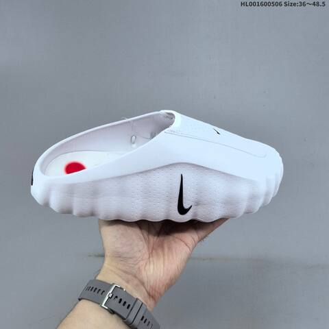 Nike Swoosh Lo White Black Pink EU 36-48 5 Slides - Unisex (BS-60491)