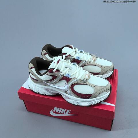 Nike V5 RNR White Beige Burgundy Brown Light Pink EU 36-45 Running Shoe - Unisex (BS-61599)