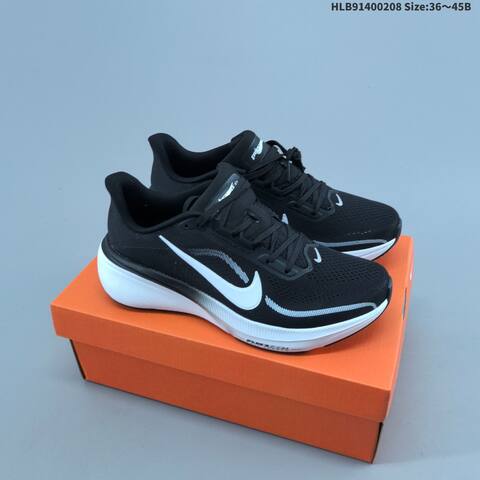 Nike Air Zoom Pegasus 42 Black White Silver EU 36-45 Running Shoe - Unisex (BS-61499)