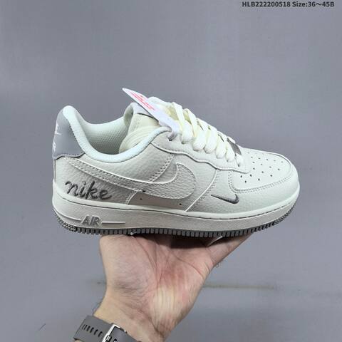 Nike Air Force 1 07 Low Off White Grey Red Brown Navy EU 36-45 Sneaker - Unisex (BS-60283)