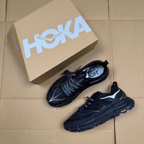 HOKA Mafate Speed 4 LITE Black Grey White Trail Shoe Trail Running Sneakers (BS-86937)