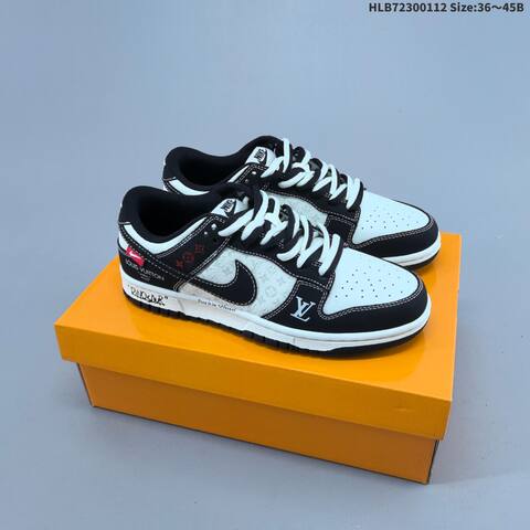 Nike Dunk SB Low Black White Red EU 36-45 Skate Shoe - Unisex (BS-62046)