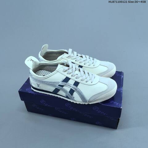 Onitsuka Tiger Mexico 66 Cream White Navy Red EU 36-45 Sneaker Casual Sneakers - Unisex (BS-69048)