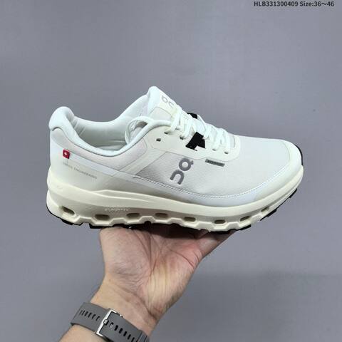 On Running Cloudvista 2 Waterproof Off White Cream Black EU 36-46 Trail Shoe Trail Running Sneakers - Unisex (BS-69628)