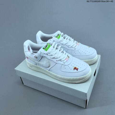 Nike Air Force 1 07 Low Join Forces IQ1143 100 White Sail Green Red Pink EU 36-45 Sneaker - Unisex (BS-61523)