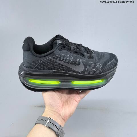Nike Vomero Premium ReactX Air Zoom Black Dark Grey Neon Green EU 36-46 Running Shoe - Unisex (BS-60373)
