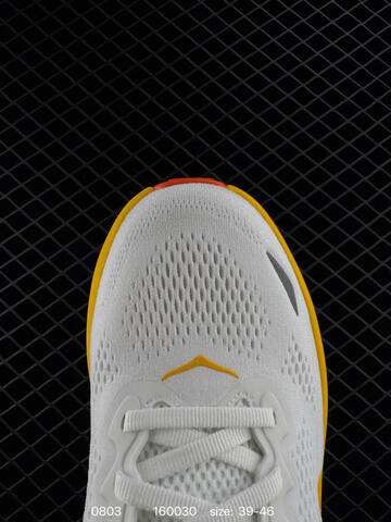 HOKA ONE ONE Bondi 9 White Yellow Orange Gray EU 39-46 Running Shoe Running Sneakers - Unisex (BS-86517)