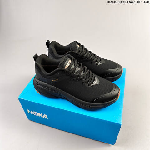 HOKA ONE ONE Challenger ATR 7 GTX Black Gum Brown EU 40-45 Trail Shoe Trail Running Sneakers - Men's (BS-69438)