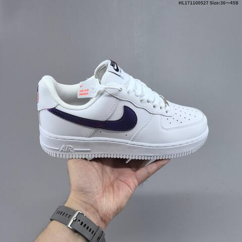 Nike Air Force 1 07 White Iridescent Purple EU 36-45 Sneaker - Unisex (BS-60097)