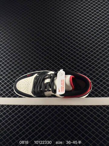 Jordan Air Jordan 1 Low Sail Black Red EU 36-45 Skate Shoe - Unisex (BS-80888)