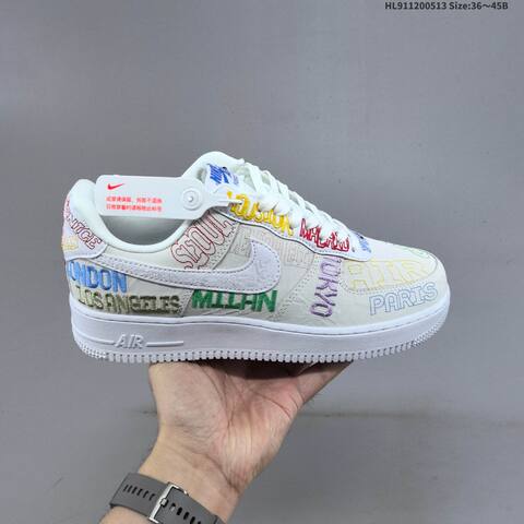 Nike Air Force 1 07 LV8 White Multicolor EU 36-45 Sneaker - Unisex (BS-60341)