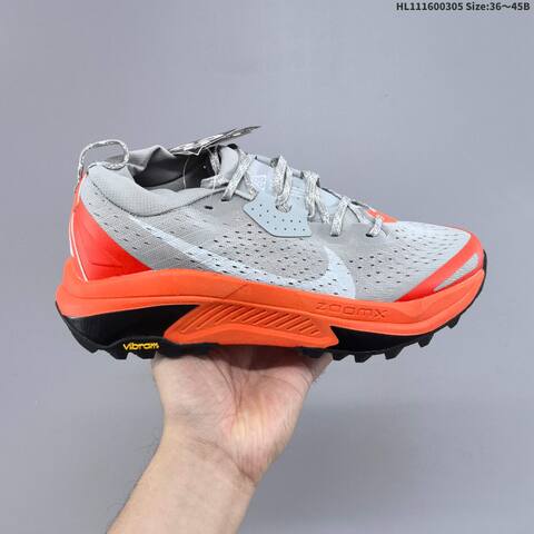 Nike REACTX PEGASUS TRAIL 6 Grey Orange Black White EU 36-45 Trail Shoe - Unisex (BS-61470)