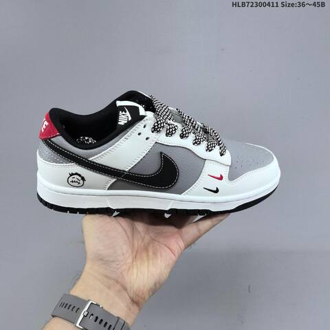 Nike Dunk SB Low White Grey Black Red EU 36-45 Skate Shoe - Unisex (BS-60820)