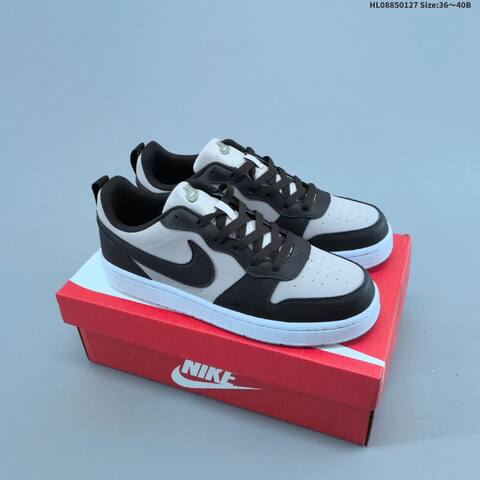 Nike Court Borough Low black white light grey EU 36-40 skate