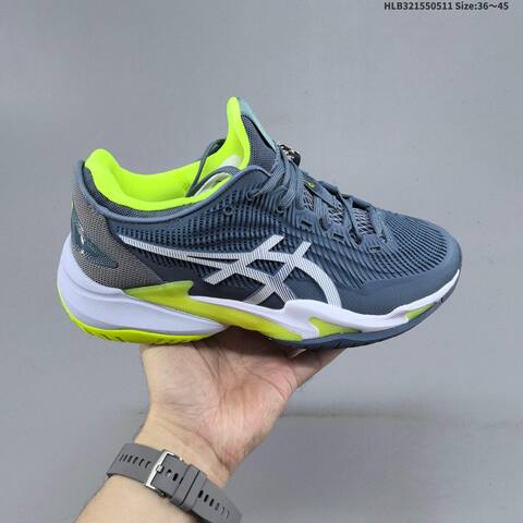 ASICS Court FF 3 Slate Blue White Neon Yellow EU 36-45 Tennis Shoe Casual Sneakers - Unisex (BS-68844)