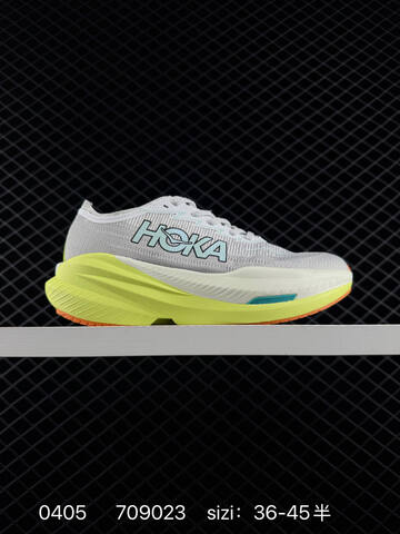 HOKA Mach X Grey White Neon Yellow Teal Orange EU 36-45 Running Shoe Running Sneakers - Unisex (BS-86265)