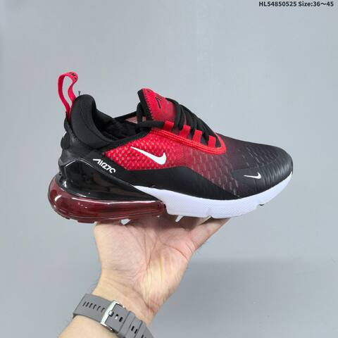 Nike Air Max 270 Black Red White Purple Blue EU 36-45 Running Shoe - Unisex (BS-60151)