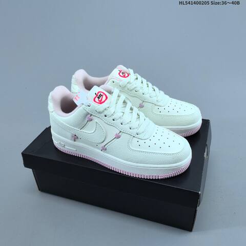 Nike Air Force 1 07 Low Off White Light Pink Red EU 36-40 Sneaker - Unisex (BS-61525)