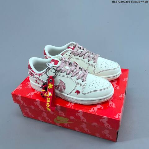 Nike SB Dunk Low Off White Red EU 36-45 Skate Shoe - Unisex (BS-61588)